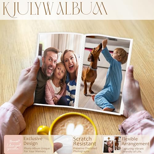 Álbum de fotos para abuela, regalo para el Día de la Madre o cumpleaños, tamaño 4x6 pulgadas, para 36 fotos, diseño personalizable miniatura 2