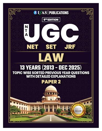 UGC NET Law Book 2026 | Updated 13 Years Previous Year Solved Pap...