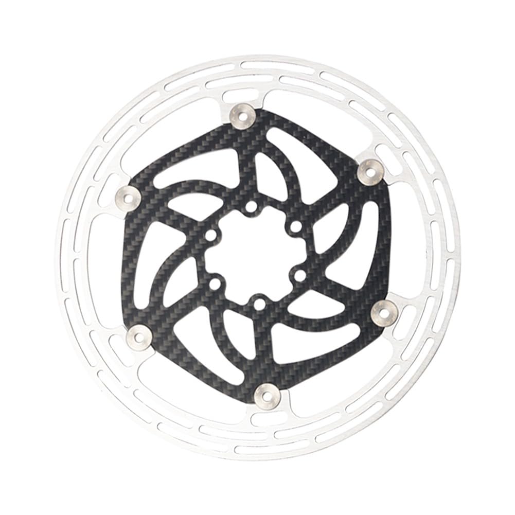 Disco de freno de fibra de carbono para bicicletas de montaña y carretera, 78 g, ligero flotante para rotor con freno de acero, 140/160/180 mm