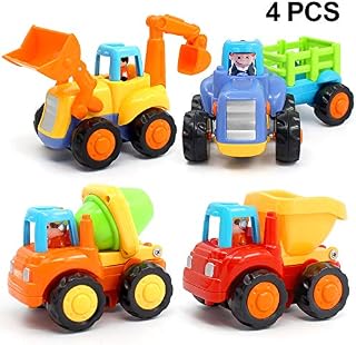 ORWINE Inertia Toy Early Educational Toddler Baby Toy Friction Powered Cars Push