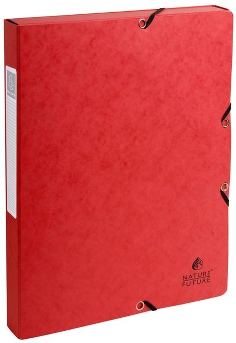 Exacompta 8 x Sammelbox A4 30mm Manila-Karton rot