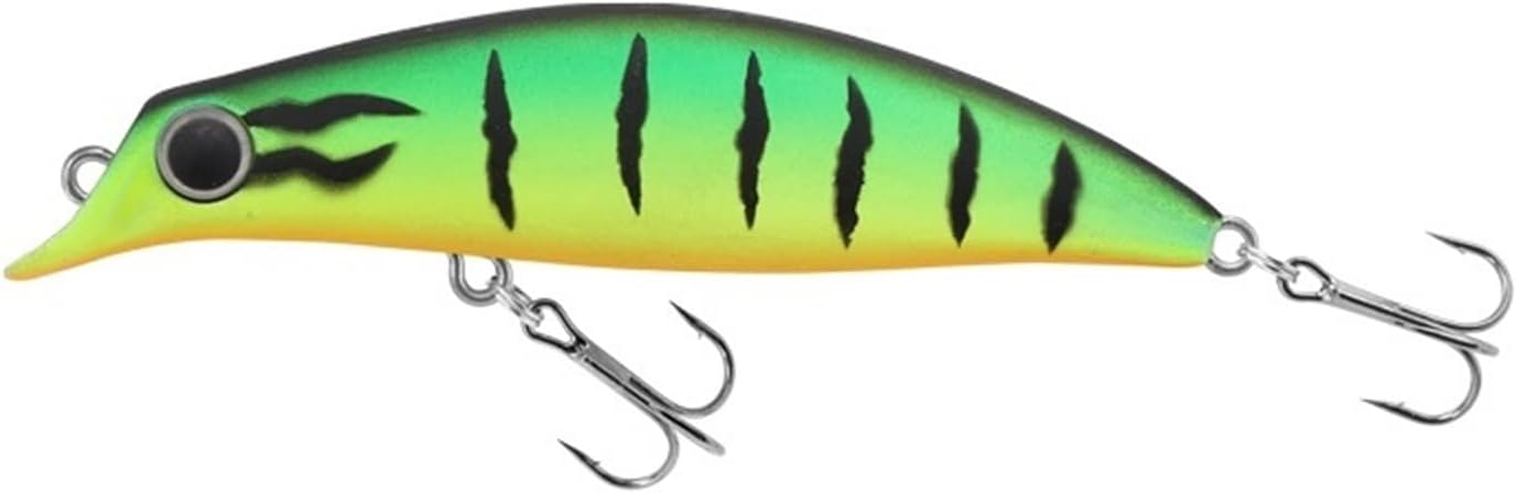 10pcs 75mm 8g Minnow Fishing Lure for Bass Trout Freshwater Saltwater Swimbait with 2 Trident Hooks Long Casting Lure Sinking Wobblers Artificial Bait