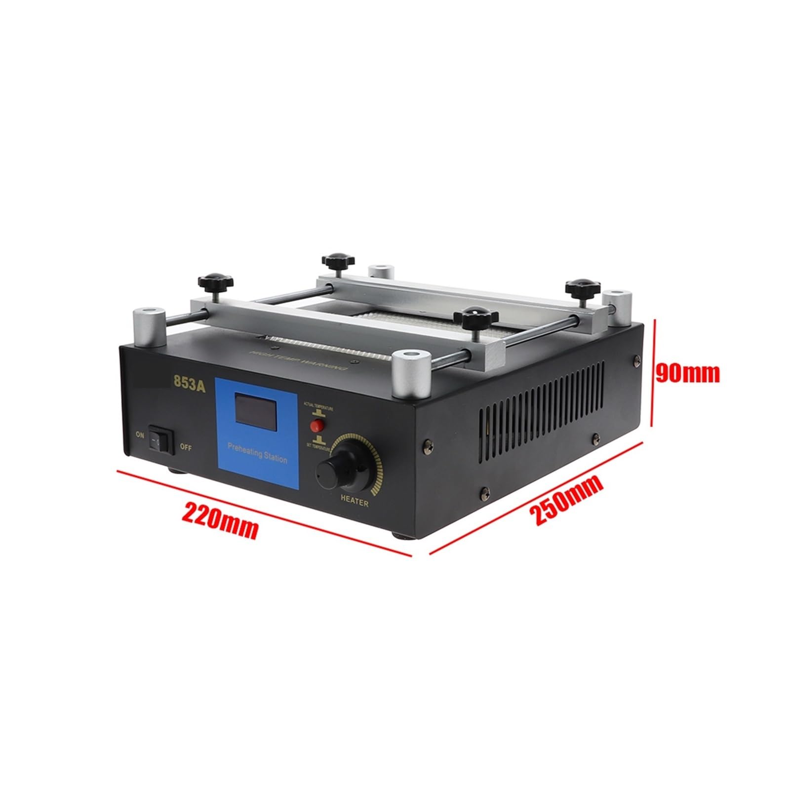 853A cyfrowa stacja lutownicza z podgrzewaniem wstępnym High Power 50Hz ESD stacja lutownicza BGA PCB rozlutownica podgrzewanie IR Rozlutowanie elektroniczne