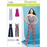 Simplicity Patterns 1114 Misses' Easy Dress and Jumpsuits, A (XXS-XS-S-M-L-XL-XXL)