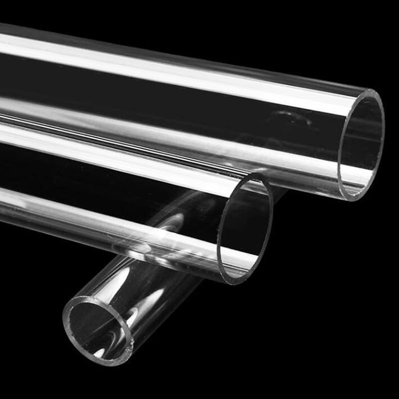 Clear Acrylic Tube, for Fish Tank Aquarium Supplies Hydroponics Watering Transparent Pipe(110x104x500mm)