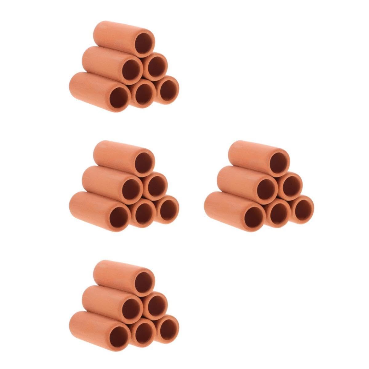 TOPBATHY 4 Sets Keramik Versteckhöhle für Aquarium Fische und Garnelen