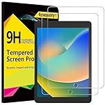 4youquality 2-Pack Screen Protector for iPad 9th/8th/7th Generation (10.2-Inch, 2021/2020/2019 Model), Tempered Glass Film, Anti-Scratch, Impact-Resistant