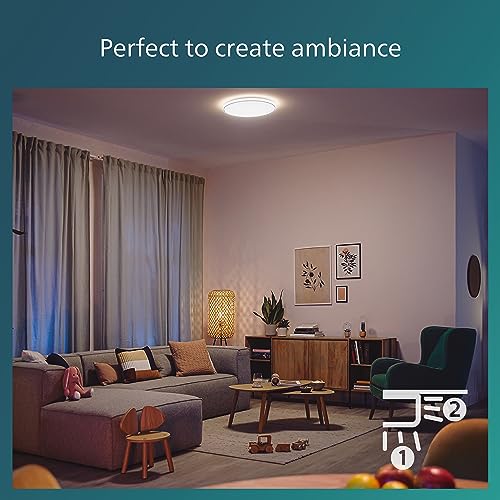 Philips LED Superslim Ozziet Linear Ceiling Light 18W 4000K [Cool White - White] For Home Indoor Ceiling Lighting, Livingroom, Bedroom.