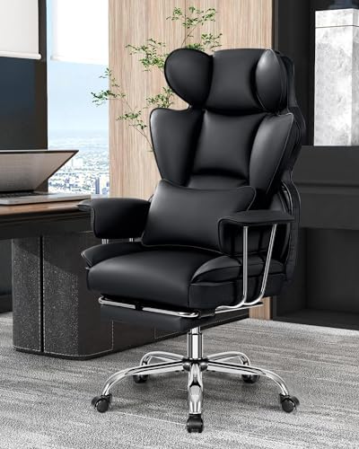 Bestfair Office Desk Chair, Big And Tall Executive Office Chair With Footrest thumb #1