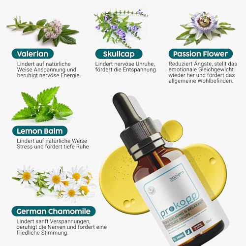 Zanipro Baldrian Beruhigung Tropfen für Hunde – Natürliche Hund Beruhigung bei Angst & Stress, Beruhigungstropfen Hund mit Baldrian & Helmkraut, Anti-Stress bei Silvester, Autofahrt & Trennung | 50 ml