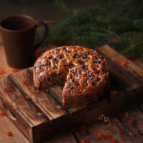 Image of WINNI - Premium Fresh Raisins Plum Cake Gift Pack | Handmade Eggless Cake Loaded With Juicy Raisins | Celebration Gift For Birthday, Anniversary, Valentine's Day, Mother's Day, Father's Day, Girlfriend, Boyfriend, Girls, Boys, Couple, Partner, Student | Luxury Dry Fruit Cake | Best Return Gift Box