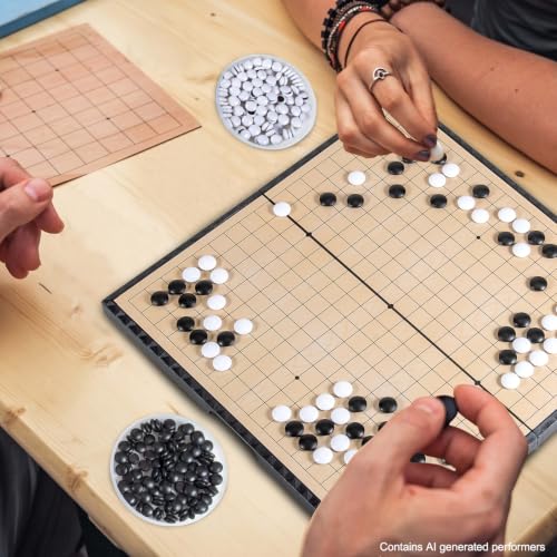 AMEROUS Juego de Mesa Go Magnético Plegable 11 Pulg miniatura 6