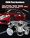 GDSMOTU New Starter Replacement for Jeep for Liberty 3.7L 2007 for Jeep for Commander 4.7L 2006-2008 for Jeep for Grand Cherokee 4.7L 2005-2008, 17937N 56044735AB, 1.2kw/12 Volt Starter