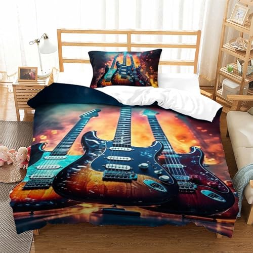 Housse de couette guitare, le cadeau idéal pour parure de lit d'un musicien - 2