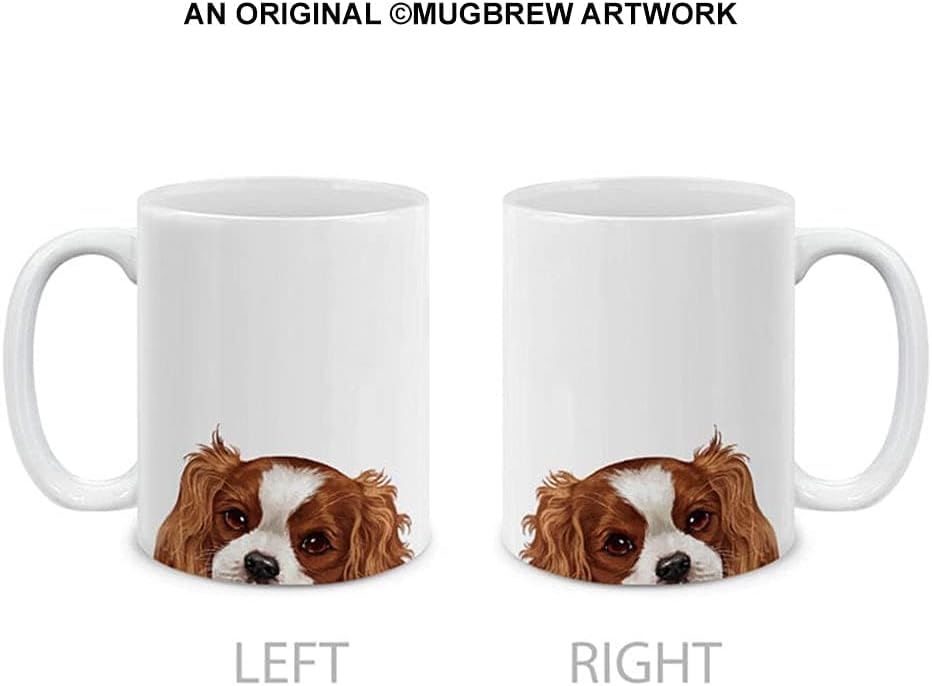 MUGBREW Cavalier King Charles Spaniels Dog Ceramic Coffee Mug Tea Cup, 11 OZ