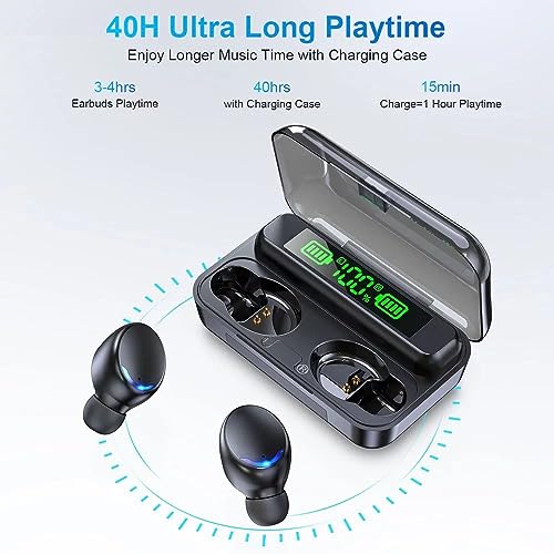 Image of BMHOLU Wireless Earbuds with Large Charging Case and Phone Charging Function, IPX5 Waterproof, Hi-Fi Stereo Sound, Touch Control, for iOS /Android