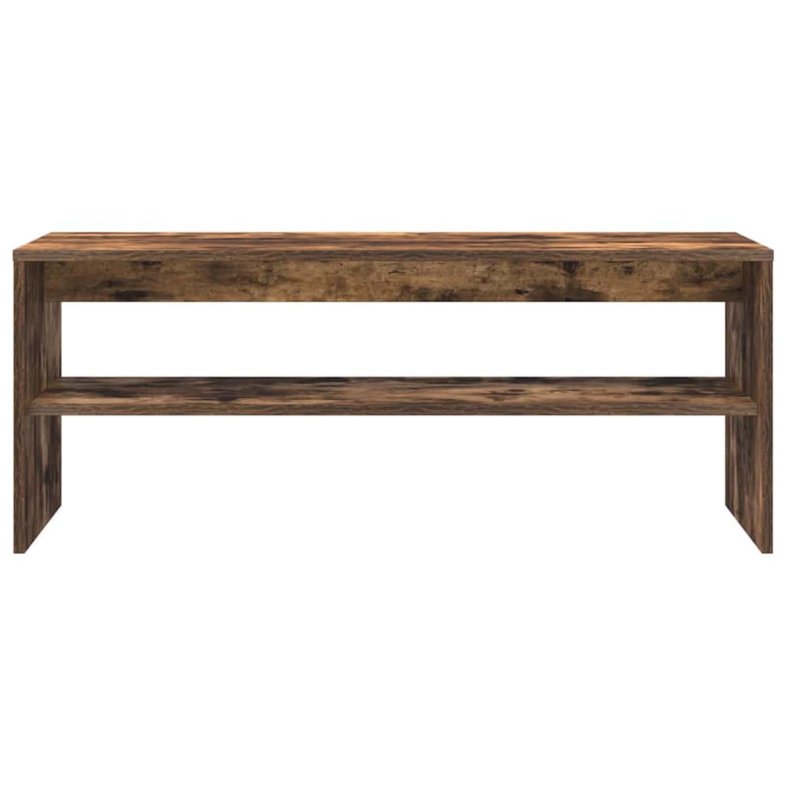 Gecheer TV-Schrank Räuchereiche 100x40x40 cm Holzwerkstoff, Fernsehschrank Fernsehtisch TV-Lowboard für Wohnzimmer Home-Cinema Gamerzimmer859122