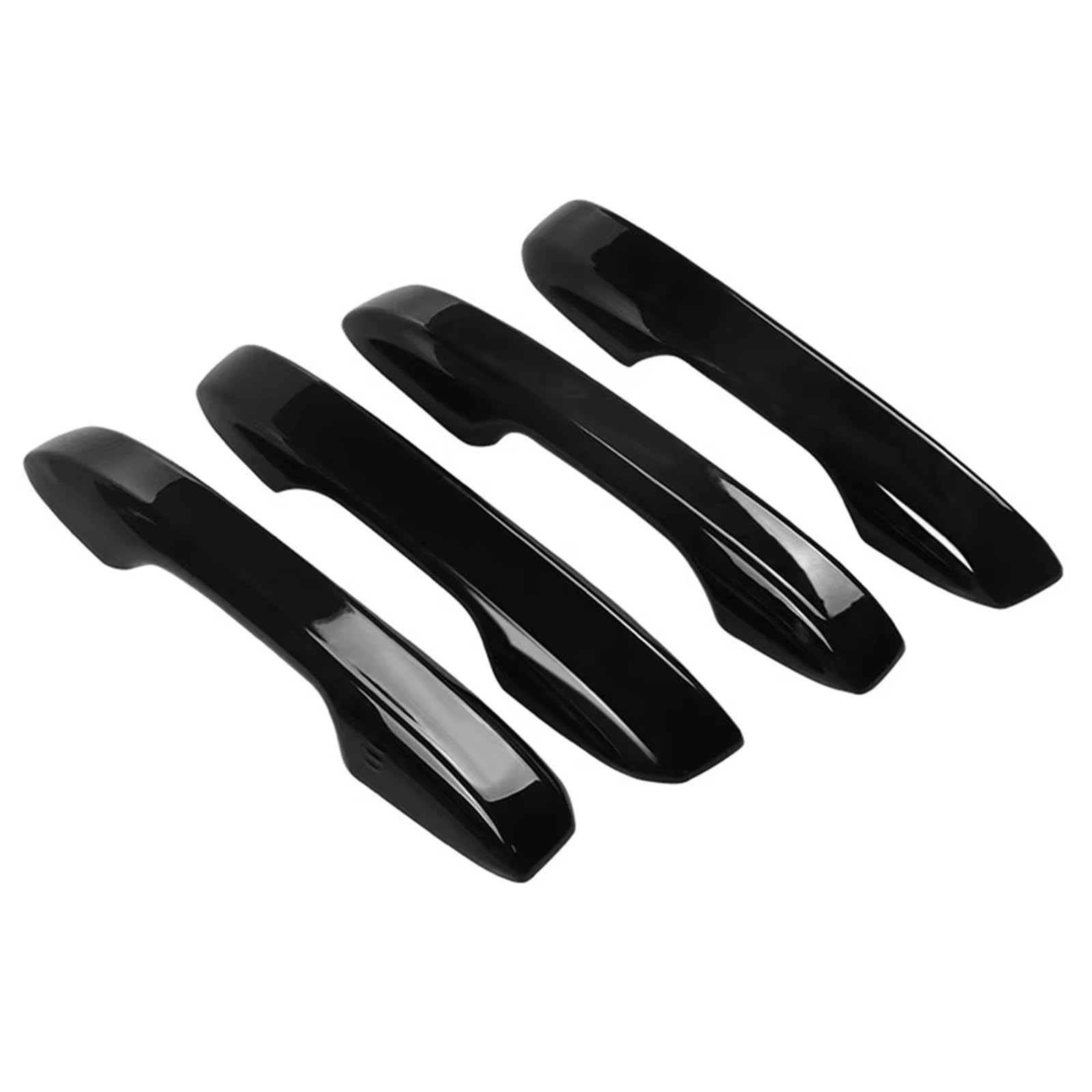 Kedfbts Gloss Black Handle Trim Shell Compatible With Civic For 11Th For Gen 2022 2023 2024 Car Carbon Fiber Style Exterior Door Handle Moulding Cover Trim W/Keyless Entry Decor(Gloss Black)