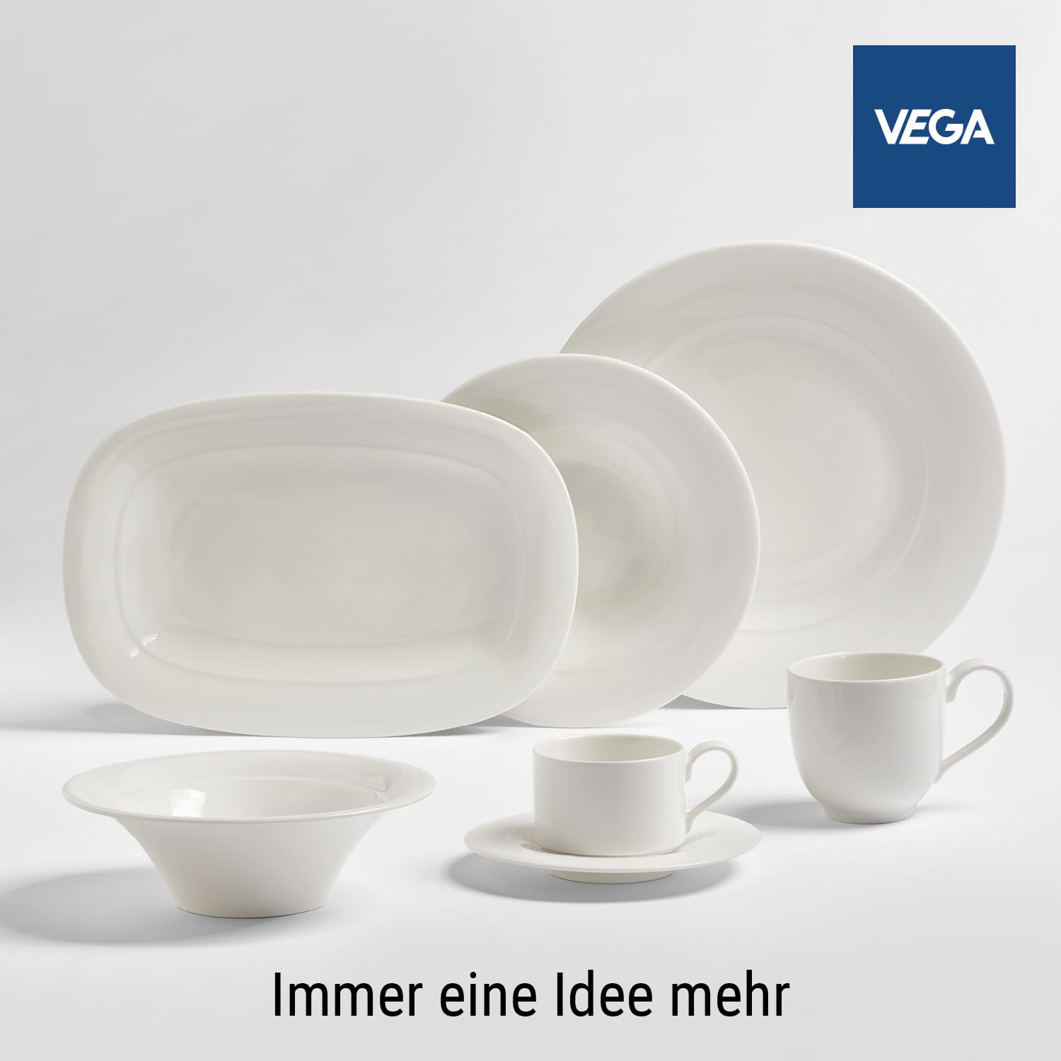 VEGA Premiora Espressountertasse 12,5 cm Premium Porzellan cremeweiß