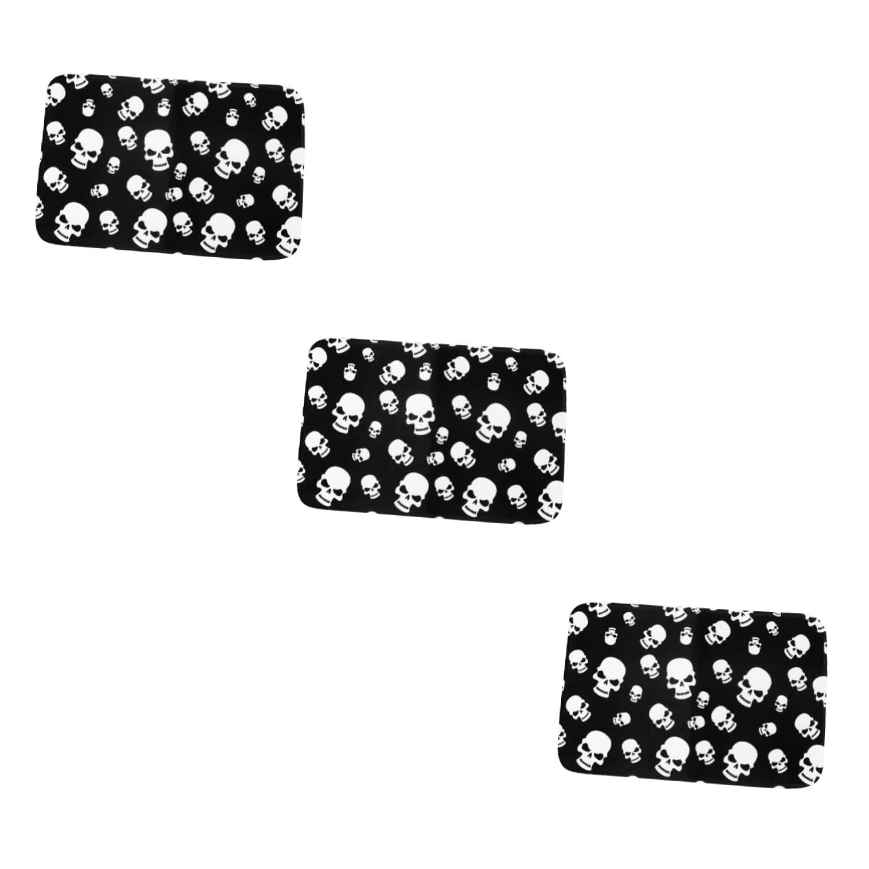 Tapis absorbant Halloween Kisangel antidérapant à motif crâne pour sécuriser la salle de bain