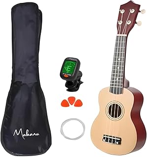 Ukulele soprano altomex marrom envernizado 3 paletas + afinador