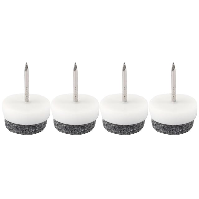 Family Table Chair Furniture Feet Legs Floor Protector Guard Felt Pad Nails 16mm Diameter Pack of 4 id