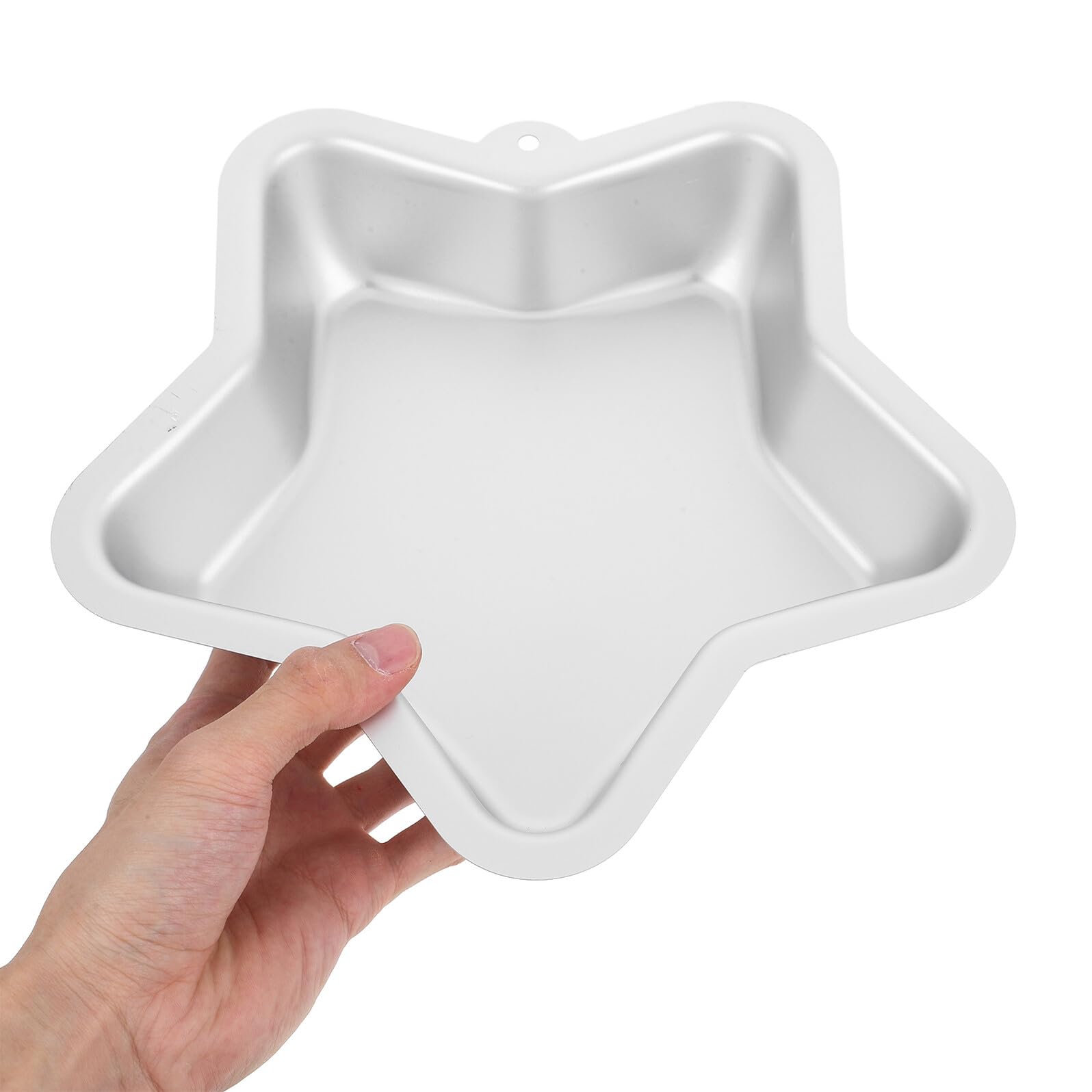 SHINEOFI 2 Stück Kuchenform mit Antihaftbeschichteter Oberfläche Sternförmige Aluminiumlegierung und Leicht Lösbarem Design Dekorative Fünfzackige Backformen für Bäckerei