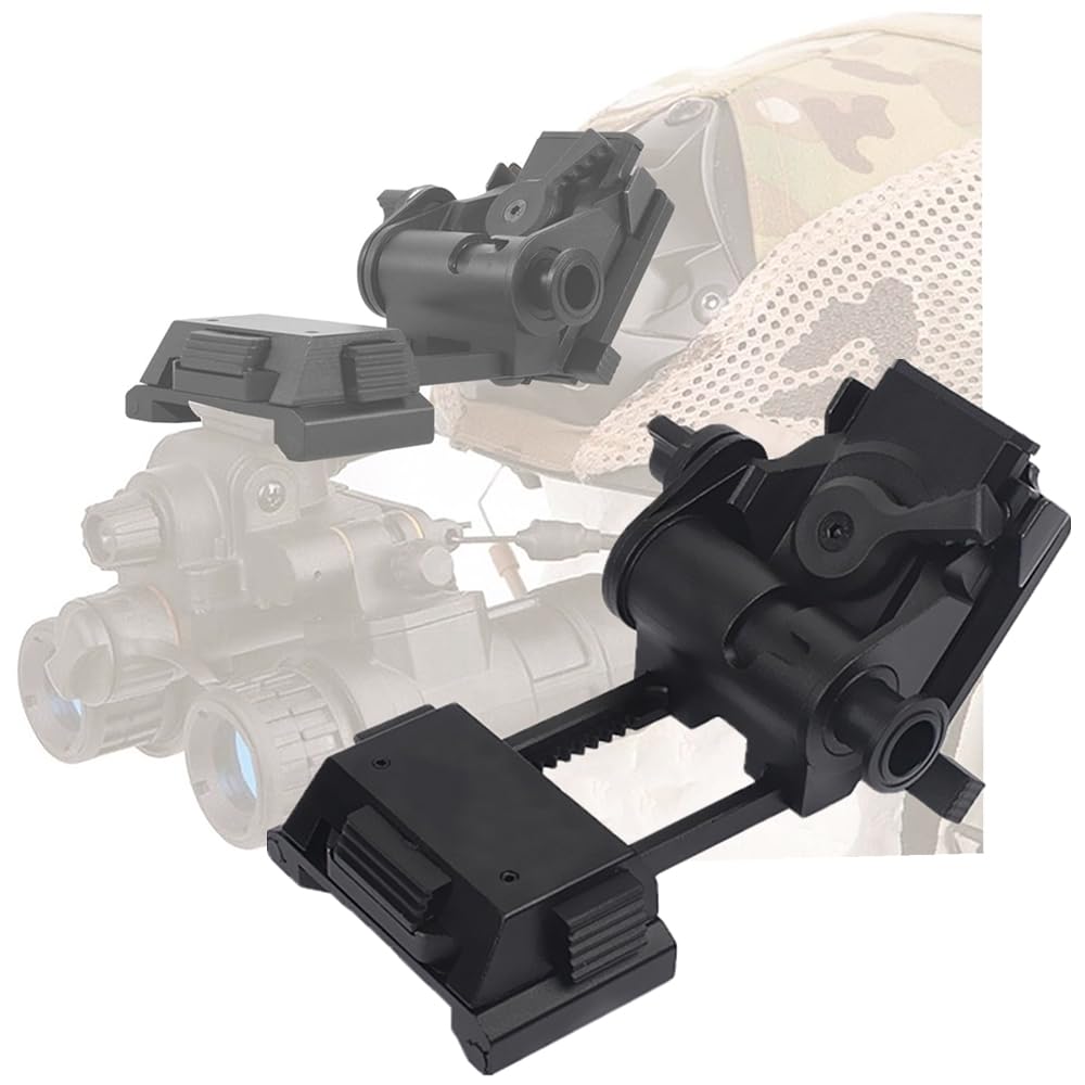 Tactical CNC L4G24 NVG Mount Aluminum Frame Helmet Accessories Mount Arm for PVS15/18 GPNVG18 Night Vision Goggles (Black)