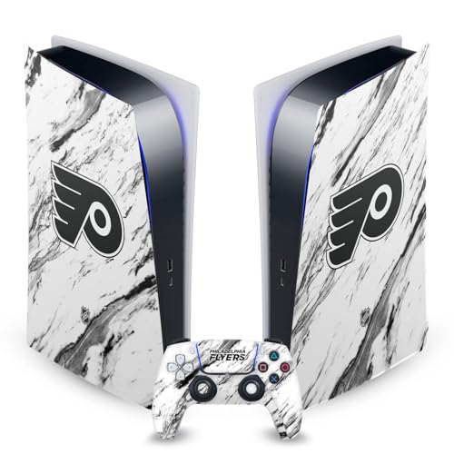 Skin Philadelphia Flyers PS5 pour gamer fan de NHL - Décoration marbre salon et espace gaming