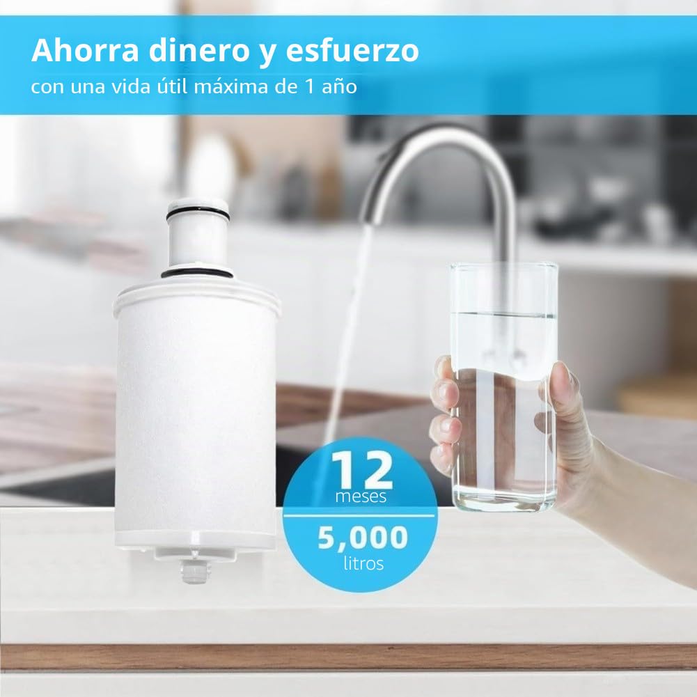 Cartucho de filtro de agua 100186 para sistemas de Espring que apoyan hasta 5000 litros de capacidad de filtración antes del reemplazo requerido