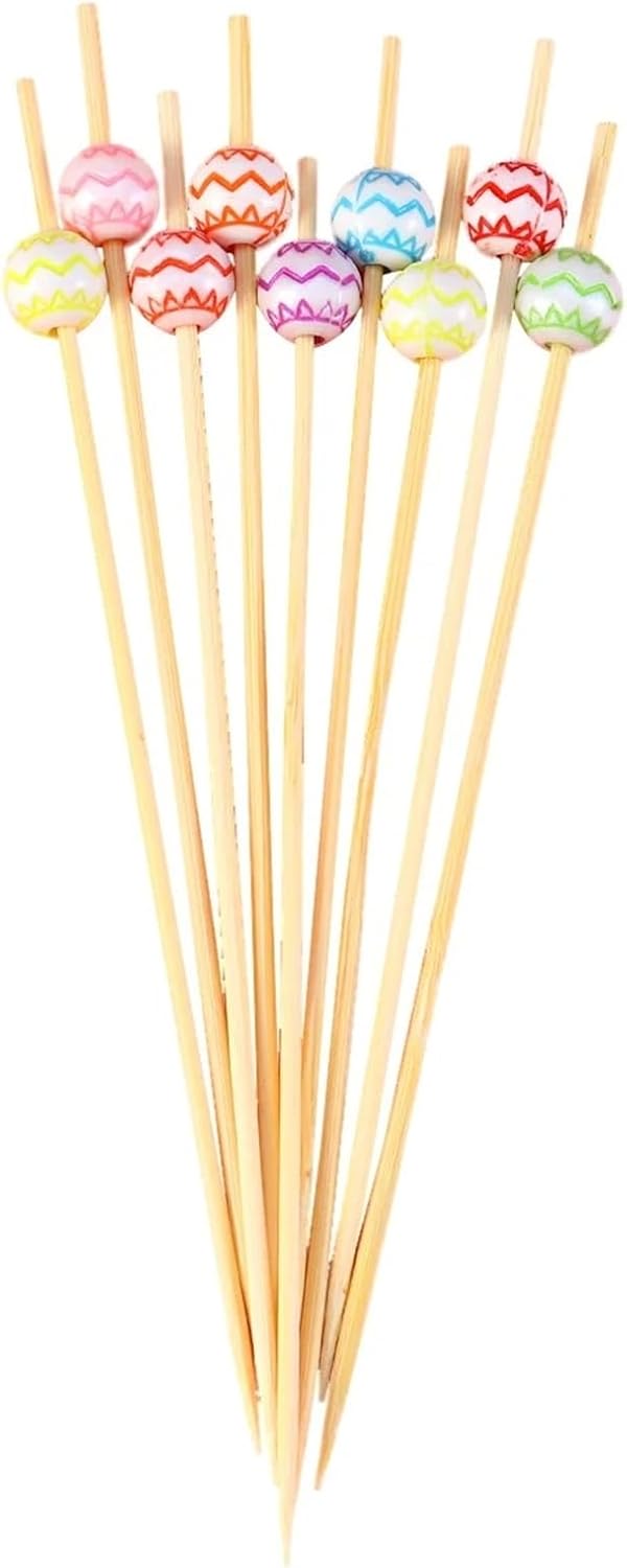 Cocktail Picks 1000pcs Bamboo Picks Handmade Cocktail Sturdy Sticks Wooden For Garnish Skewering