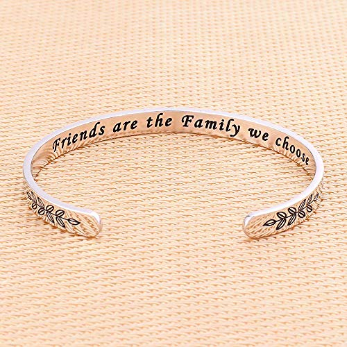 M MOOHAM Bracelets for Women - Engraved Quote Inspirational Bracelet Birthday Christmas Funny Gifts for Best Friend, Daughter, Son, Sister, Niece, Mom, Coworkers, Stainless Steel Jewelry3