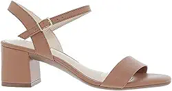 Sandalia Feminina Moleca Salto Bloco Tira Napa