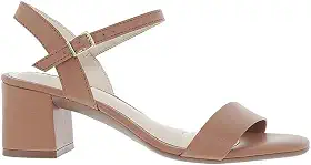 Sandalia Feminina Moleca Salto Bloco Tira Napa