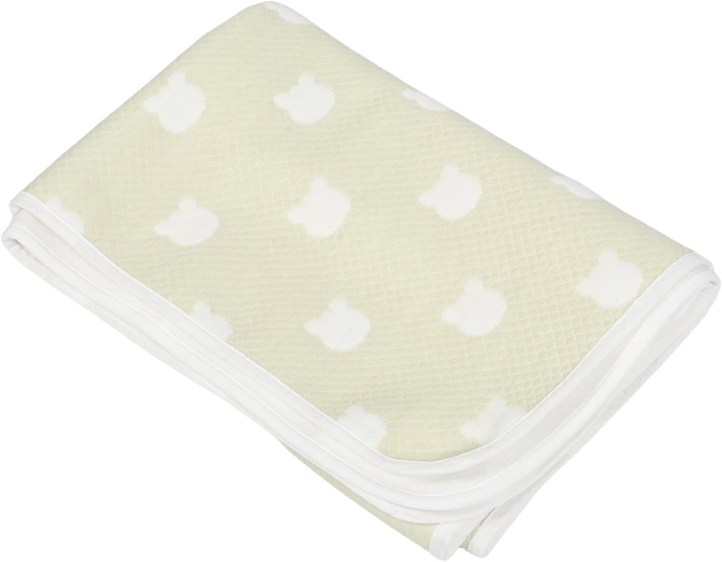 Yardwe Washable Bed Pad Large Coverage Area Cotton Changing Pad Mat Reusable Waterproof Mattress Protector for Cribs and Beds Light Green
