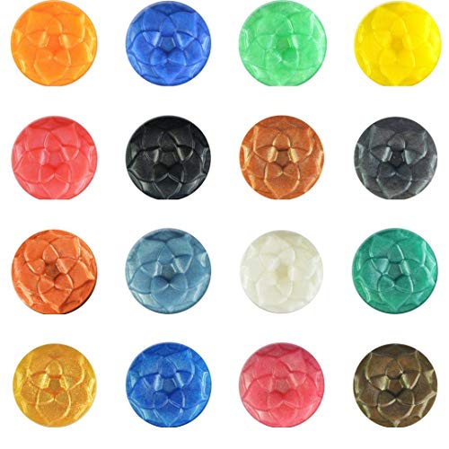 bMAKER 16 Mica Pigment Powder for Soap Making Supplies - Slime, Epoxy, DIY Soaps, Bath Bombs, Lotions, Shower Gels, Nail Polishes, Eye Shadow - a Sample Set of Beautiful Colorants bMAKER 16 Mica Pigment Powder for Soap Making Supplies - Slime, Epoxy, DIY Soaps, Bath Bombs, Lotions, Shower Gels, Nail Polishes, Eye Shadow - a Sample Set of Beautiful Colorants