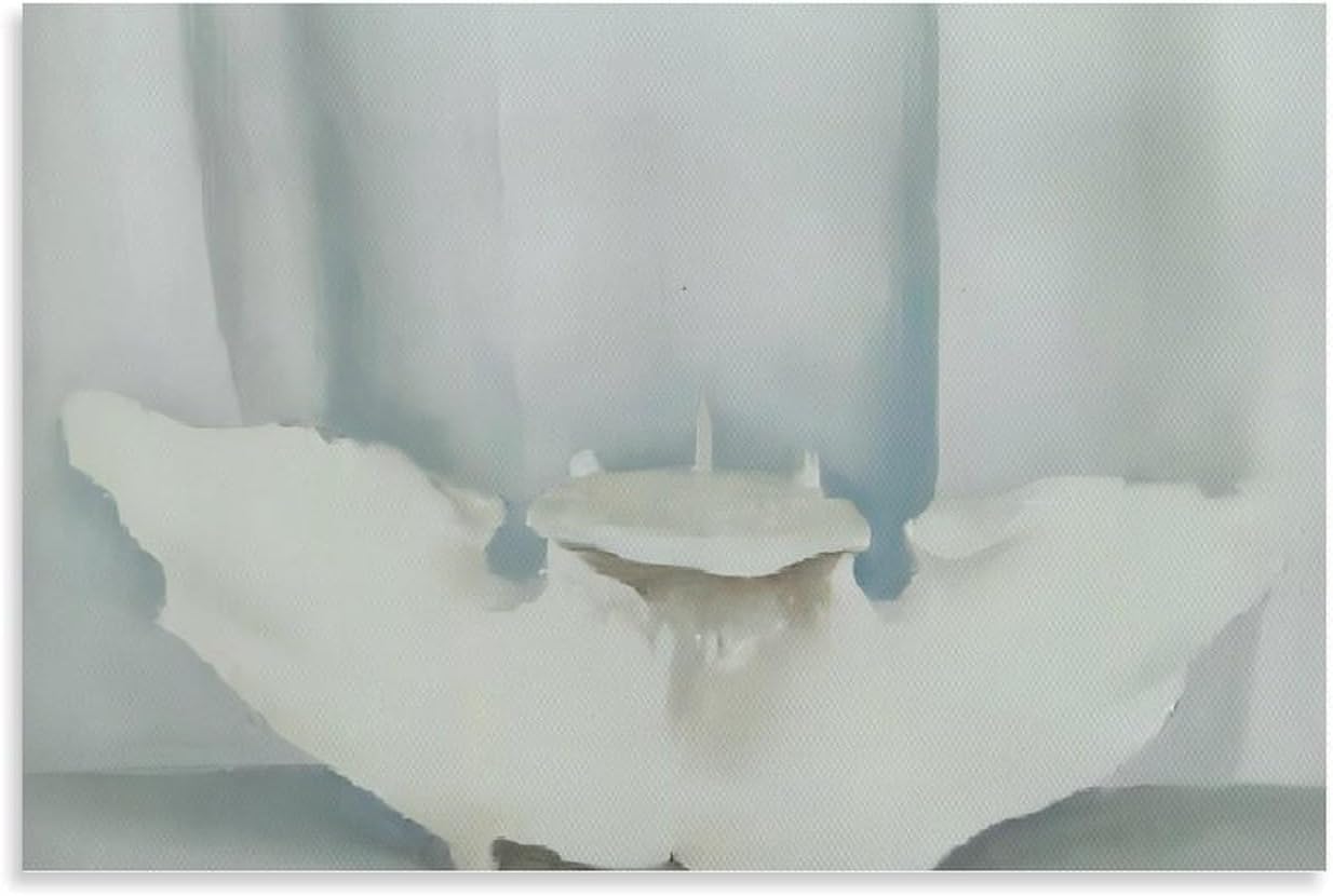 Rikin Liuff Georgia O'Keeffe Poster and Prints Georgia O'Keeffe Flying Backbone Canvas Wall Art Aesthetic Painting for Home Wall Decor Picture 40x55cm Frameless