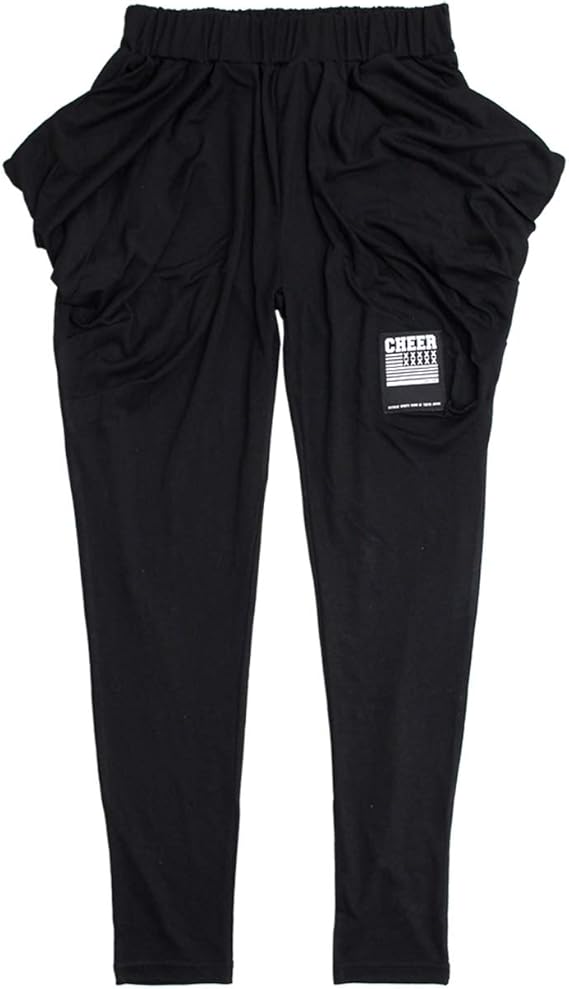Amazon Cheer チアー ワンポイント ベーシック ジョッパーズ パンツ ダンス 衣装 ヒップホップ ワンマイル ダンスふくや レッスン着 ルームウェア スキニー スリム パンツ 美脚 レディース キッズ 韓国 子供服 アクティブロングパンツ 通販