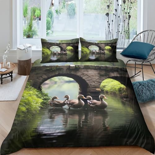 Parure de lit microfibre hypoallergénique premium 220x240 effet 3D - 4