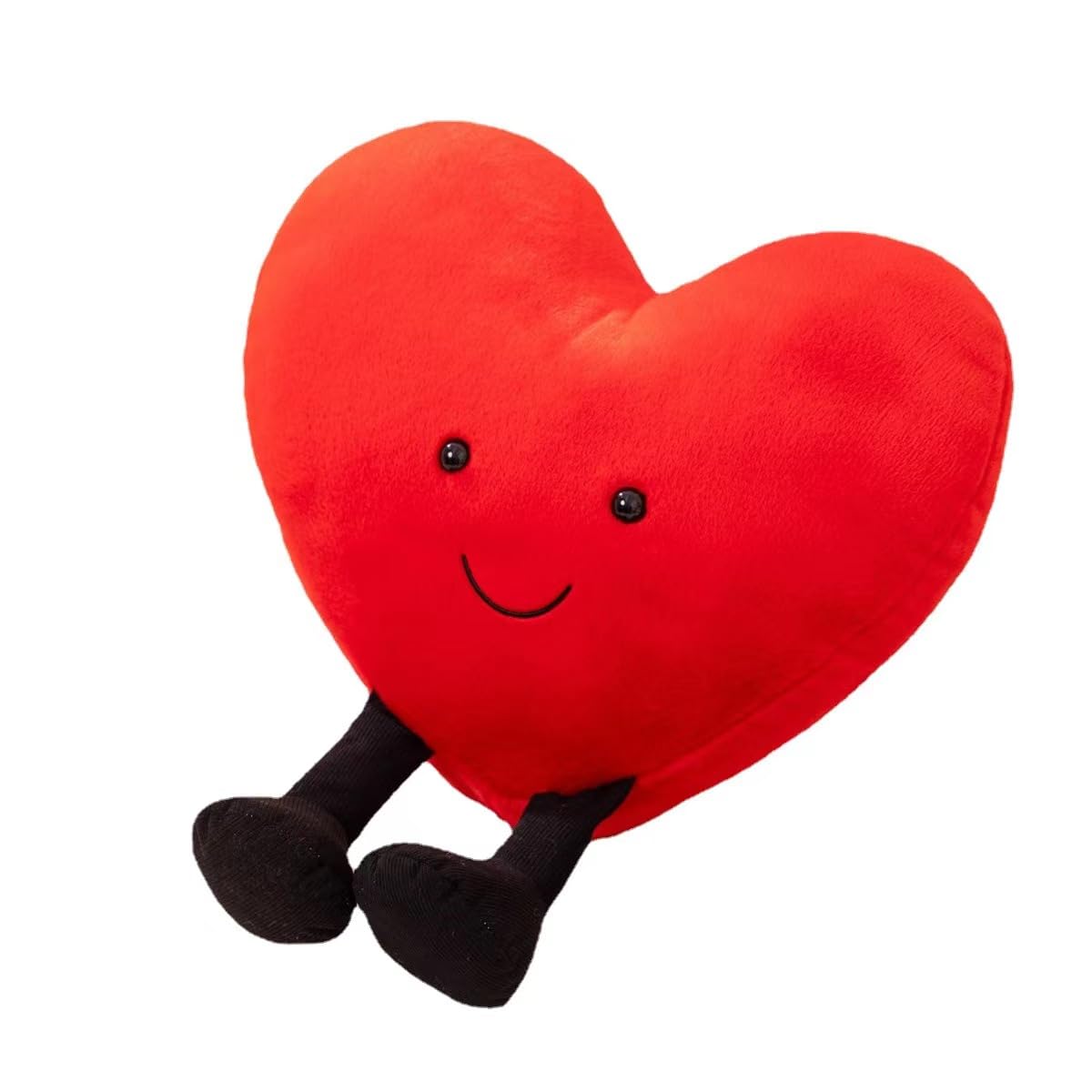 Cute Plush Red Heart Pillow Plush Toy, Love Pillow Cushion for Children's Friends/Children/Girls/Valentine's Day Toy Throw Pillow Suitable for Living Room/Bedroom/Restaurant/Office and Sofa/Car/Chair