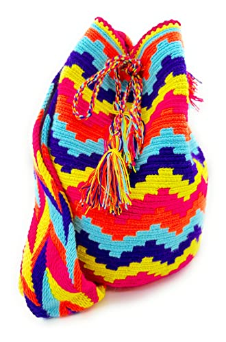 COLOMBIAN STYLE Bolsos Colombianos Artesanales de diseño unico, mochila Wayuu tanto para mujer como para hombre.