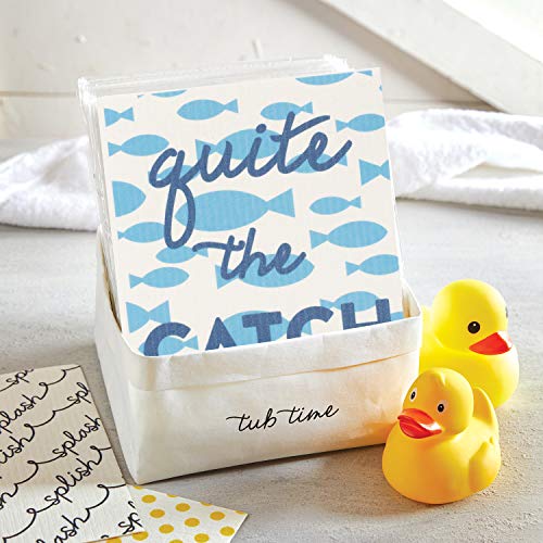 Image of Stephan Baby Silly Sayings Reusable Cellulose Wash Cloth, Quite The Catch