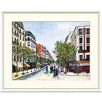 Amazon.co.jp: JHA 絵画 アート額絵 世界の名画 ユトリロ「パリ