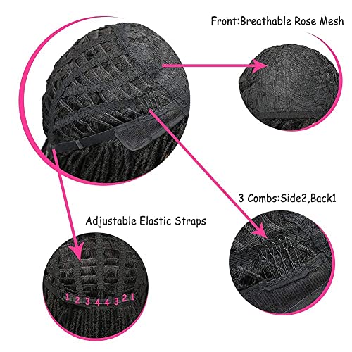 Wignee Short Dreadlock Wig Braided Wigs For Black Women Short Afro Dreadlock Wigs For Black Women And Men #TOP6