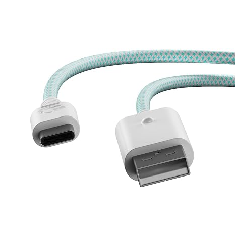 GameSir USB-C Cable for G7 SE, G7, T4 Kaleid (White & Cyan)