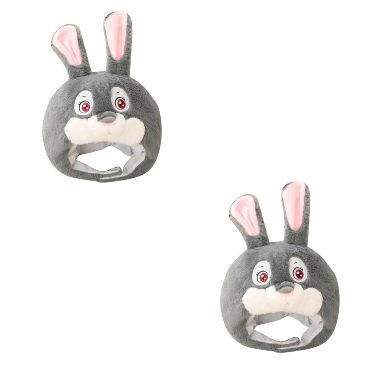 ifundom 2piezas Gorro De Conejo De Peluche Con Orejas Para Fiestas Disfraz De Pascua Accesorio Fotográfico Divertido Gorro Unisex Para Adultos Diseño Creativo y Fácil De Usar