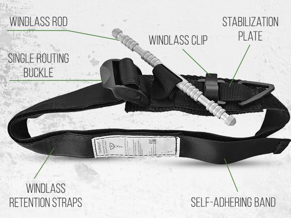 Condition photo showing New/Like New for military-grade tactical combat tourniquet gen - severe bleeding control (black) | rapid one-hand application, time-stamped – first aid, ems, law enforcement, civilian, outdoor survival (4 pack)