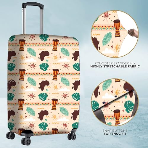 Image of Nasher Miles Polyester Protective Luggage Cover Set of 3 (Small-Medium-Large) - Coastel Melody