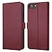 iPhone 6S Case iPhone 6 case ZOVER Genuine Leather Case RFID Blocking Flip Folio Book Case Wallet Cover with Kickstand Feature Card Slots & ID Holder and Magnetic Clasps Wine Red