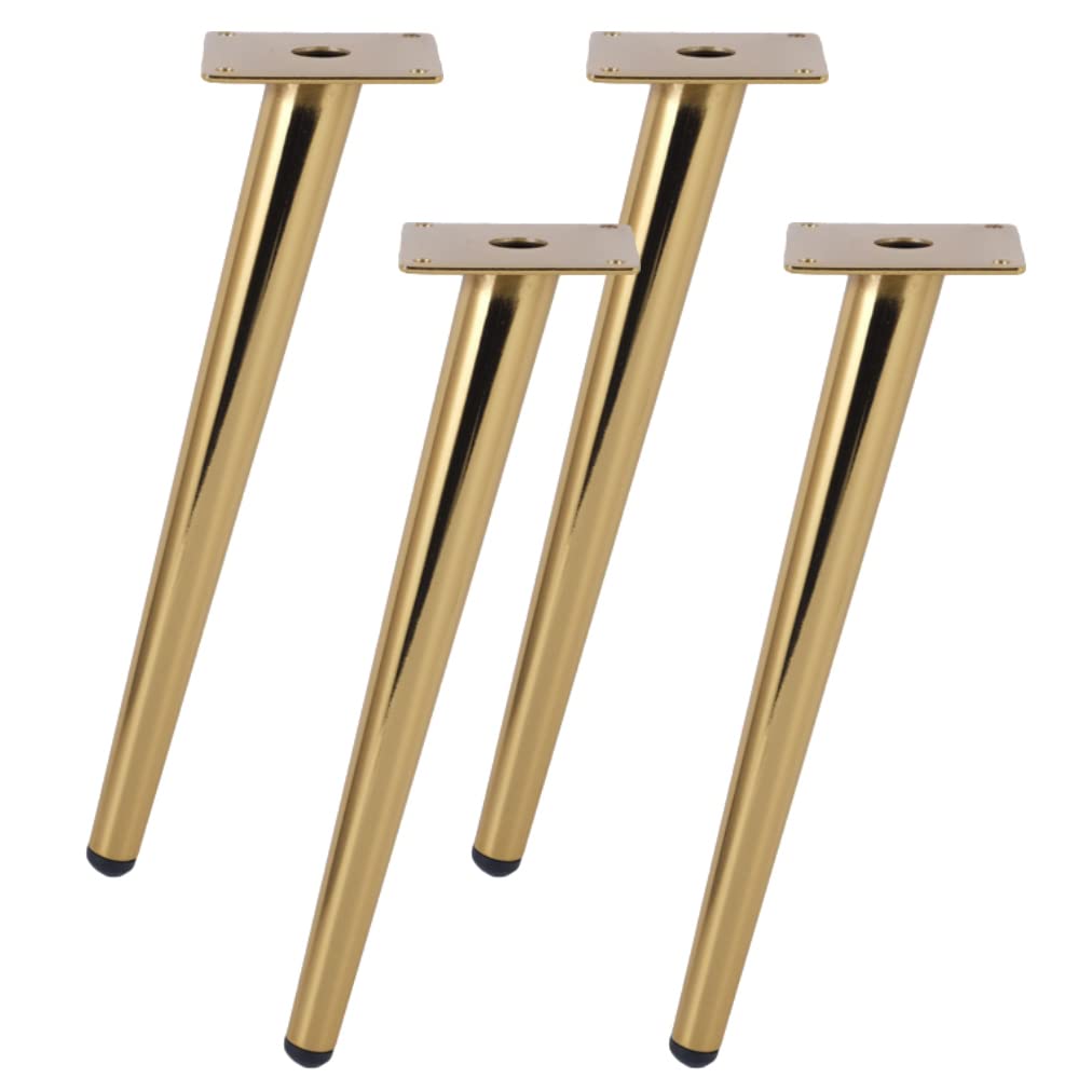 Gambe regolabili in ferro per armadietto, confezione da 10 piedini in metallo da 55 cm, per credenza/comodino, design angolato da 40 cm, supporto durevole con viti per una facile installazione